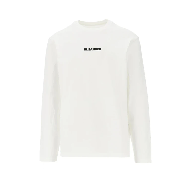 JIL SANDER Logo print cotton T-shirt Man S