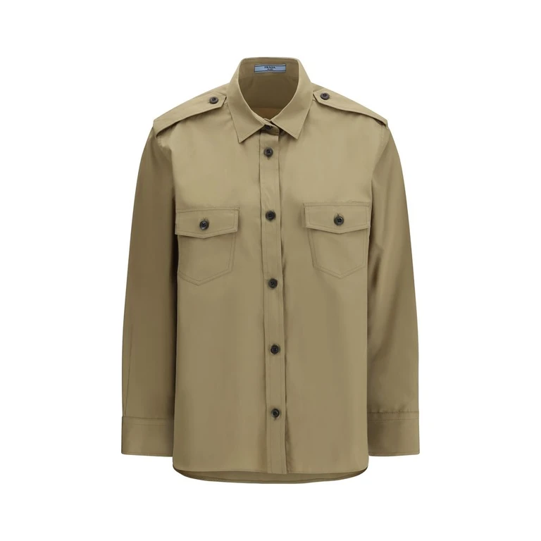 Beige Cotton Shirt - Women
