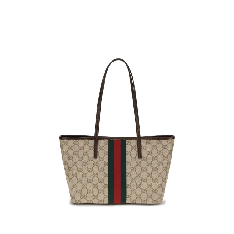 Gucci Beige Cotton Shoulder Bag - Women