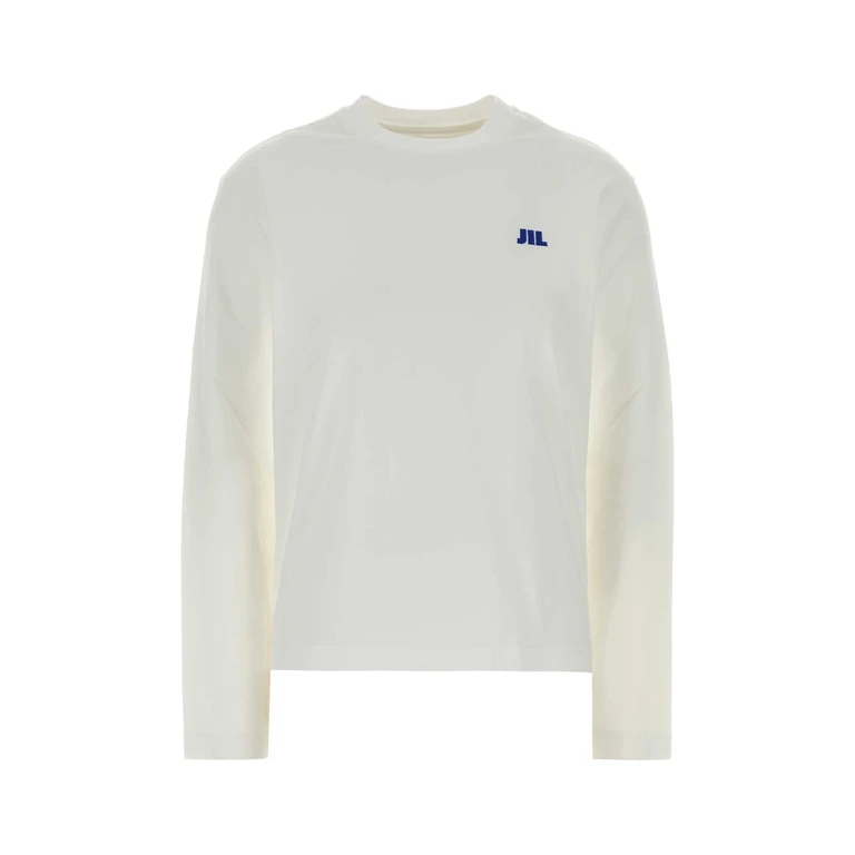 Jil Sander Midnight Blue Cotton T-Shirt 402 Exterior - Women