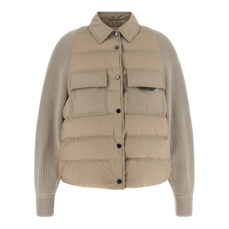 Brunello Cucinelli Beige Polyester Shell Jacket Clothing - Women