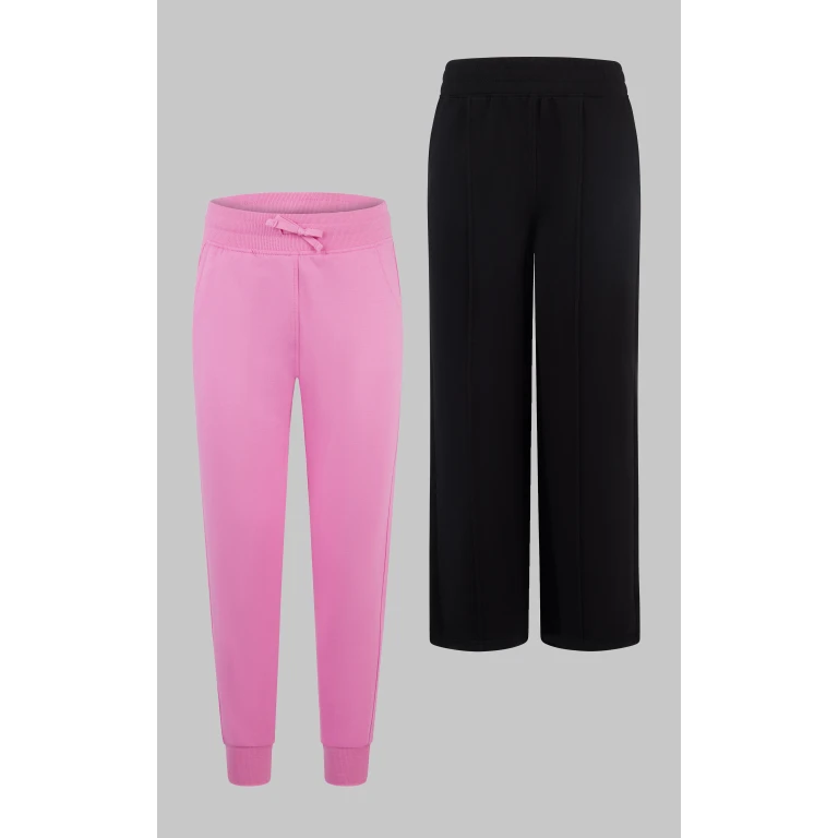Girls 2 PK Softlite Pintuck Wide Leg Pant + Softlite Jogger