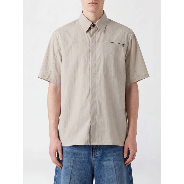 MSGM Shirt Men color Beige (4040ME0726700893)