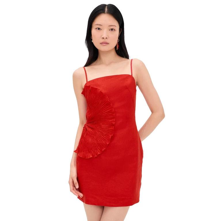 Andres Otalora Respiro Lento Dress Coral 2