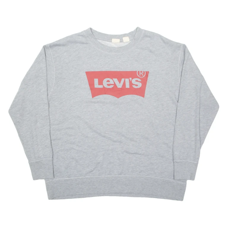LEVI'S Womens Sweatshirt Grey XL
