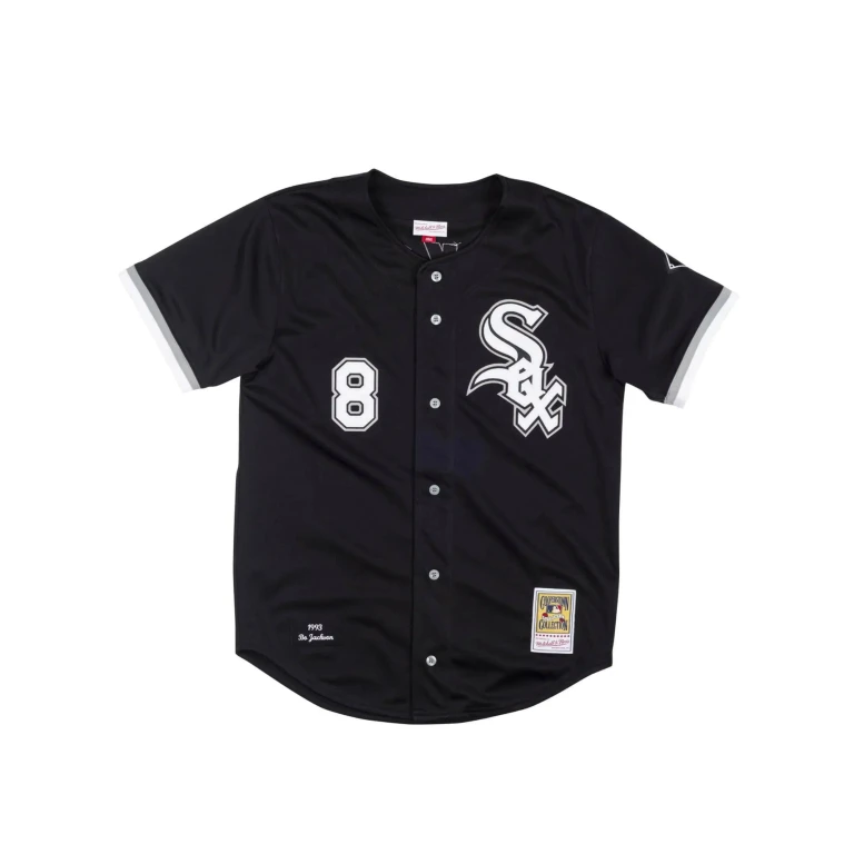 Authentic Chicago White Sox 1993 Bo Jackson Men Jersey Black/White