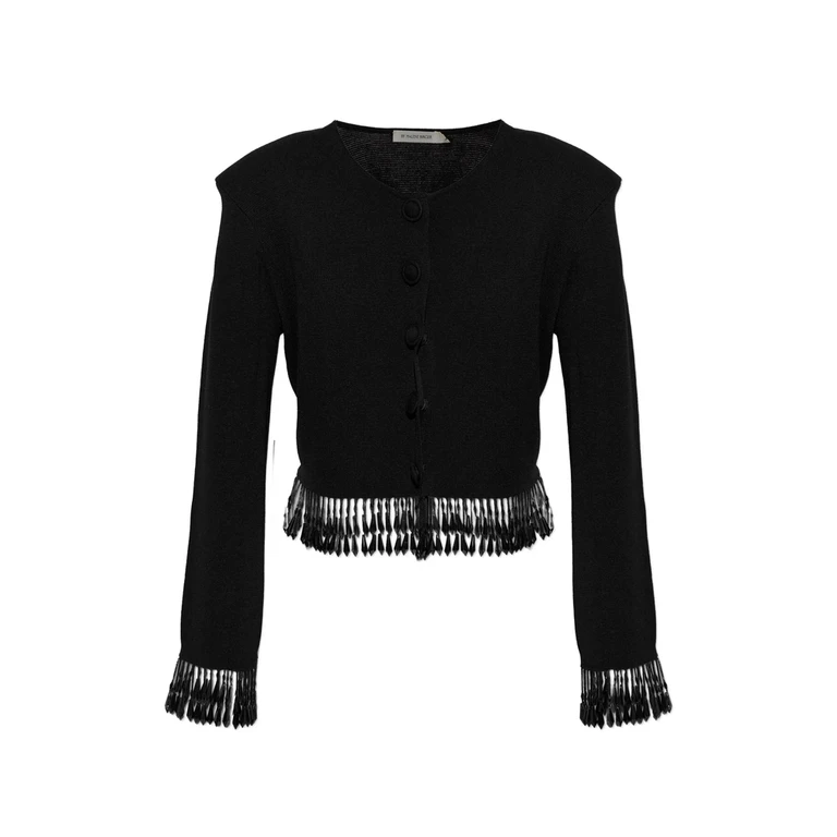 Beaded-fringe Cardigan
