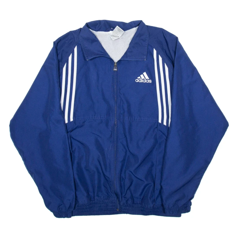 ADIDAS Mens Track Jacket Blue S