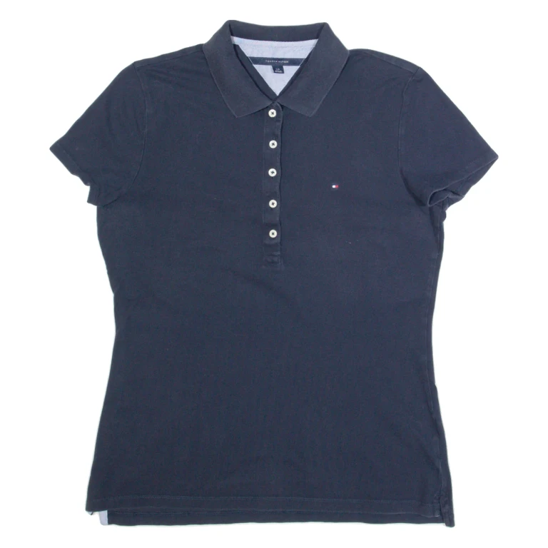 TOMMY HILFIGER Womens Polo Shirt Blue L