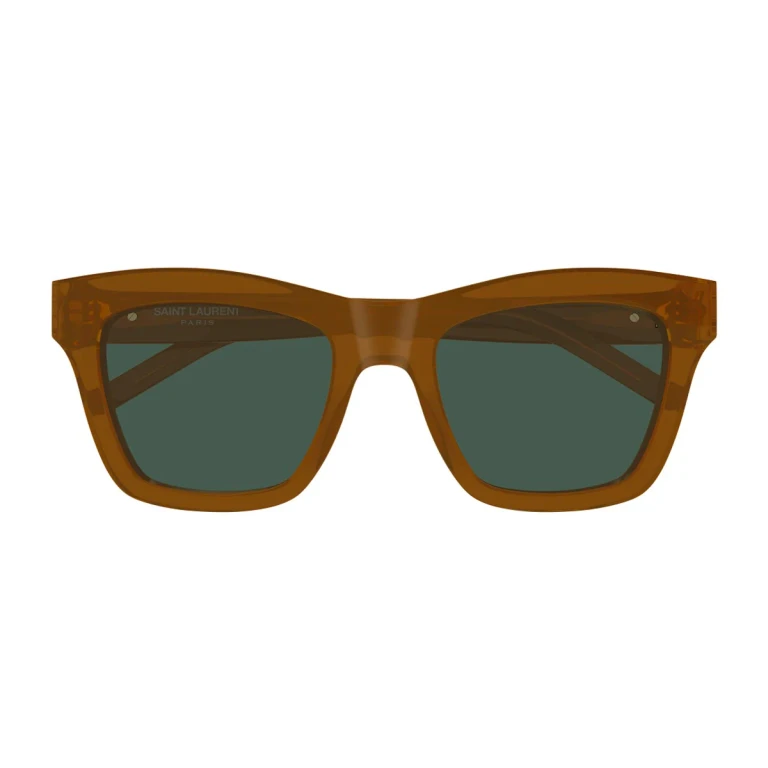 Saint Laurent Sl M156 Linea Monogram Brown Acetato Riciclato Sunglasses - Women