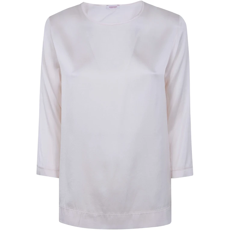 ROSSO PURO 3/4 Sleeve Silk Blouse