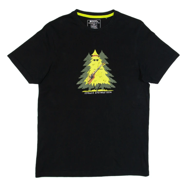 MOUNTAIN WAREHOUSE Spruce Springsteen Mens T-Shirt Black XS