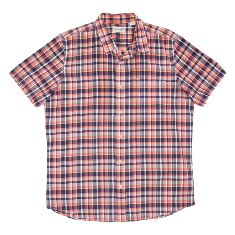TIMBERLAND Mens Shirt Red Check L