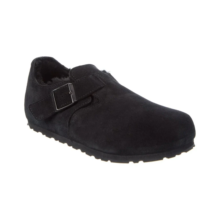 London Suede & Shearling Clog
