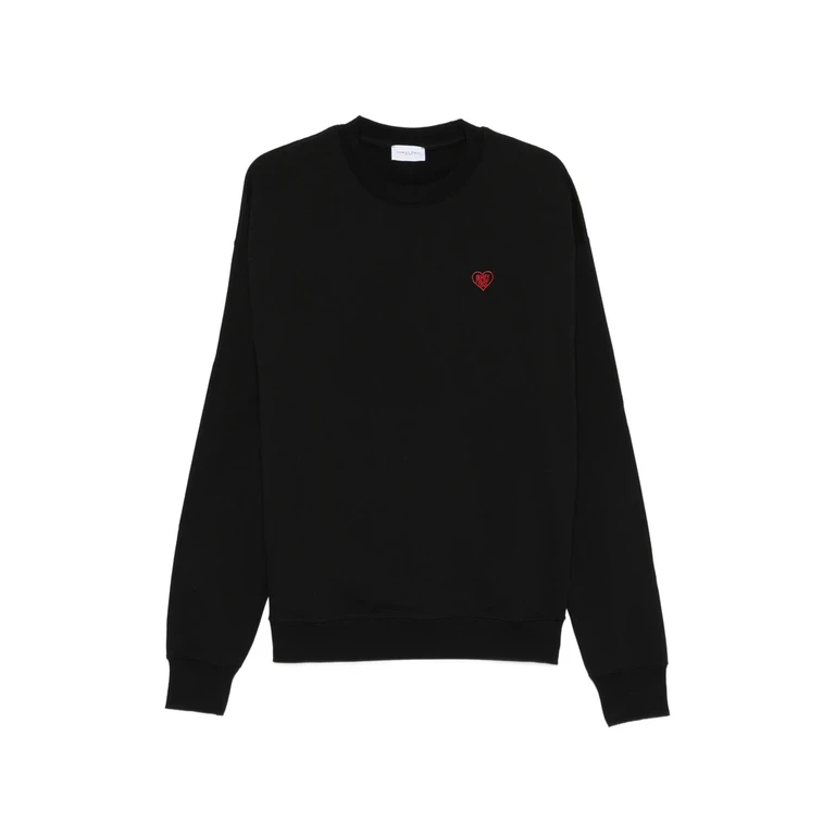 Family First Heart-embroidery Sweatshirt