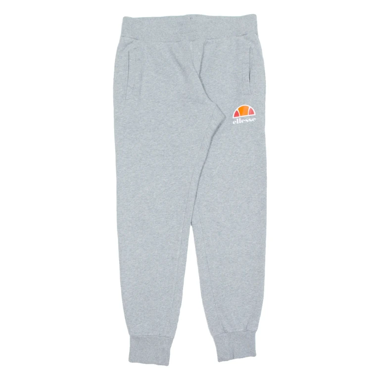 ELLESSE Womens Joggers Grey Tapered UK 8 W28 L28