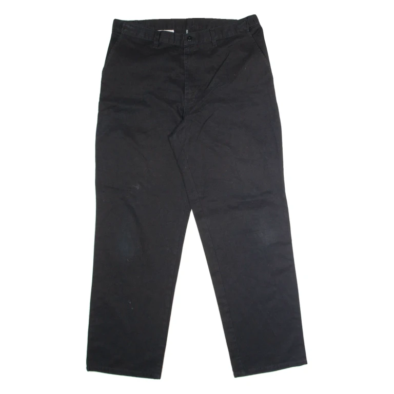 DICKIES Workwear Mens Trousers Black Regular Straight W36 L32