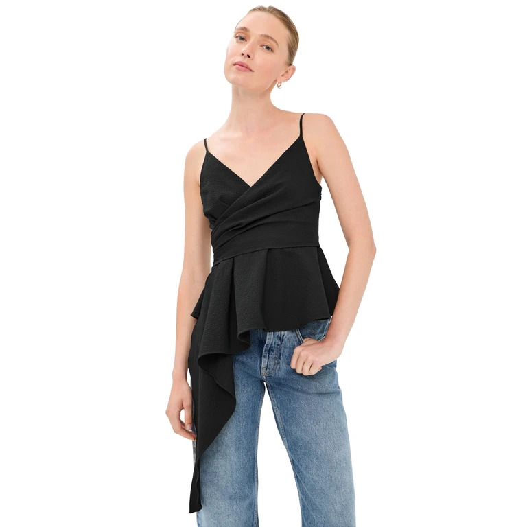 Veronica Beard Solange Top Black 6