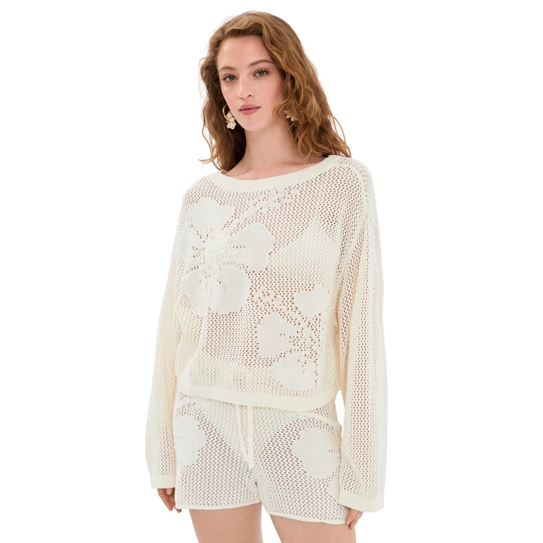 LSPACE Island Time Sweater Cream M