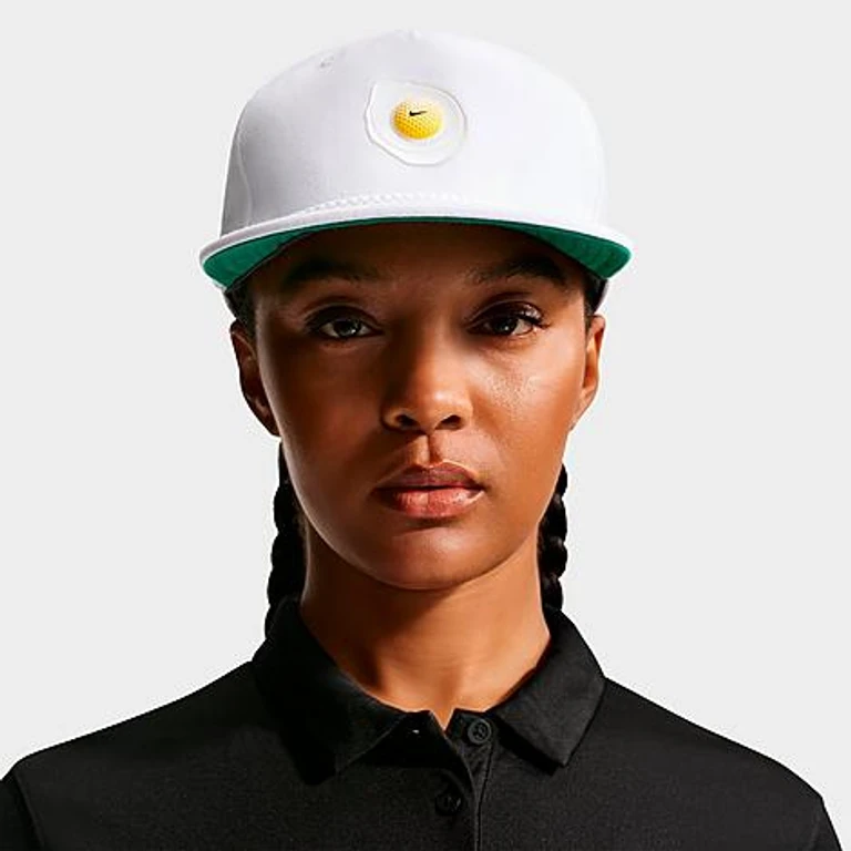 Nike Pro Golf Unstructured Dri-FIT Snapback Hat in White/Malachite/Anthracite Size: S-M