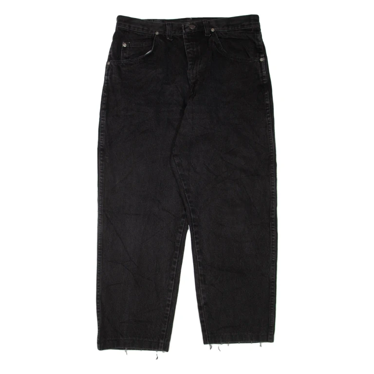 WRANGLER Womens Jeans Black Regular Straight W34 L27