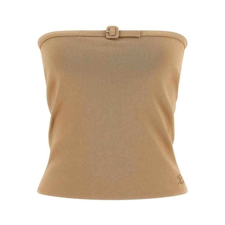 Courreges Top - Beige (226MTO526FI00631019)