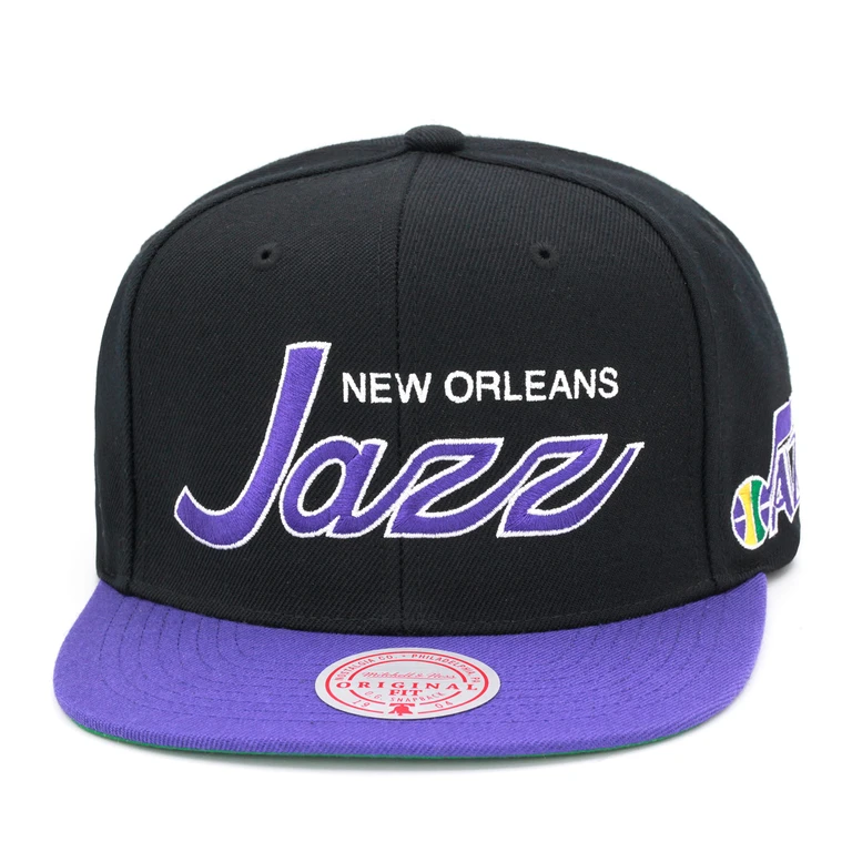 Men's NBA Team Script 2.0 Snapback Hwc Jazz Snapback Caps