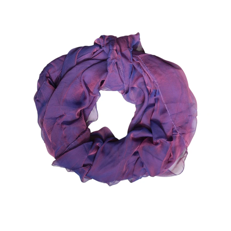 Dolce & Gabbana Purple Silk Rectangle Wrap Shawl Scarf - Women
