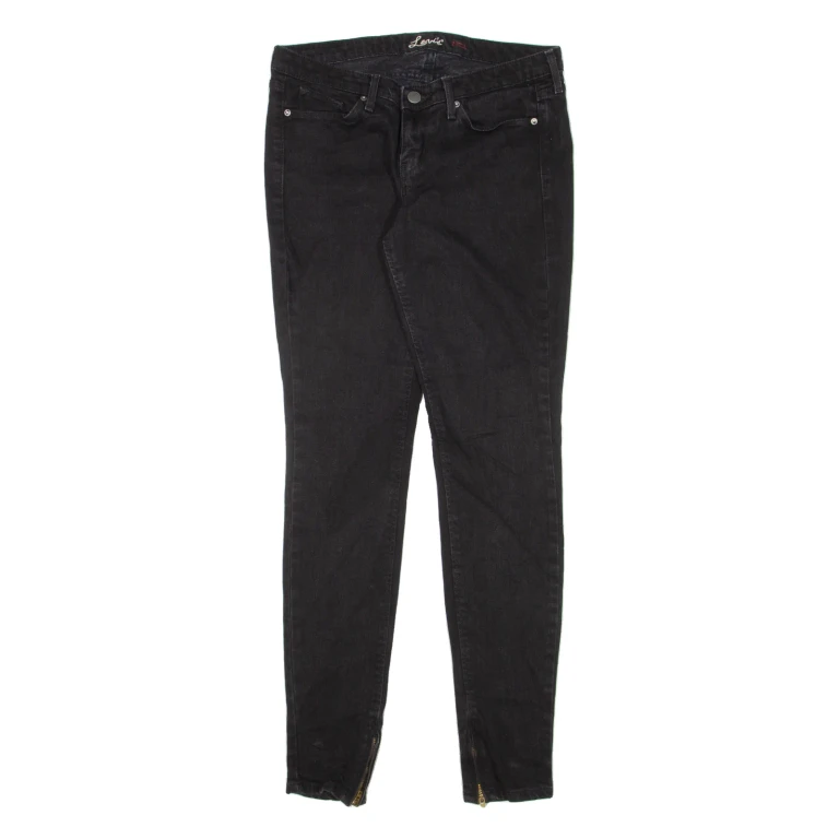 LEVI'S Womens Jeans Black Slim Skinny W29 L32