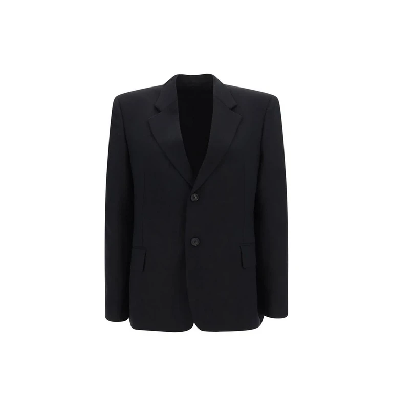 Balenciaga Black Wool Jackets And Coat Clothing - Women