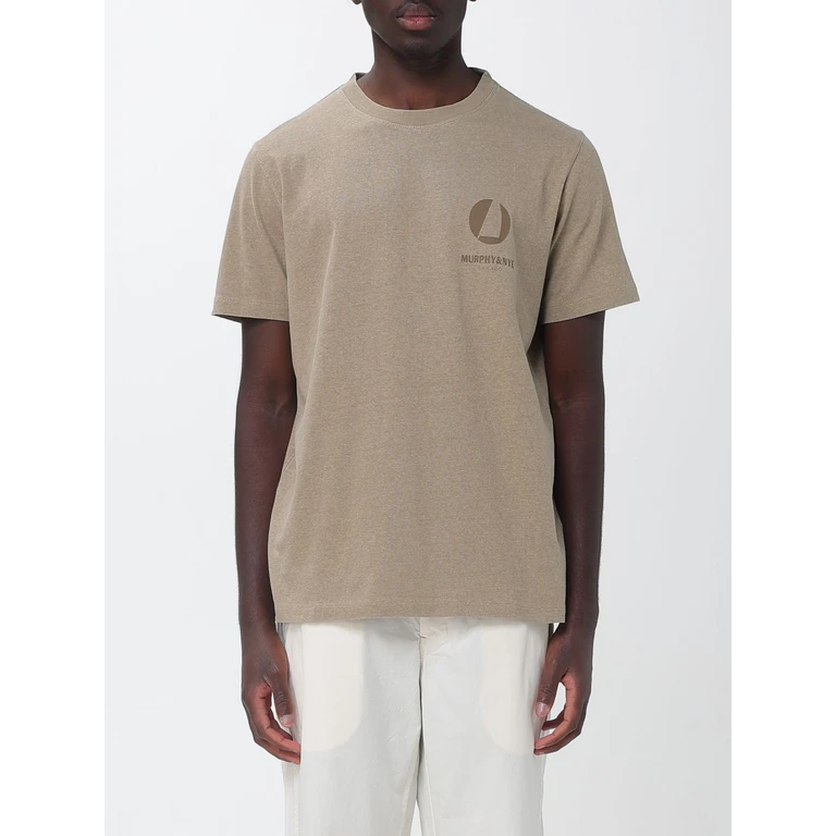 Crew-Neck Cotton T-Shirt with Contrast Back Logo (T61102JE9550H05105)