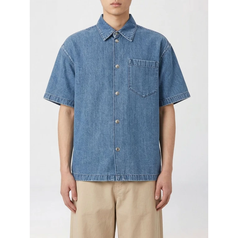 Shirt Men color Denim (7T6W0U031DS)