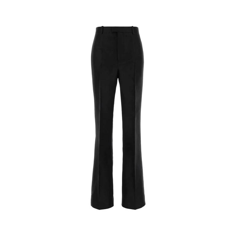 Gucci Black Silk Pant Pantaloni - Women