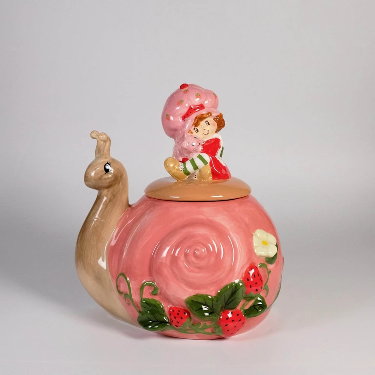 Strawberry Shortcake Snail Sip N'Steep Cookie Jar