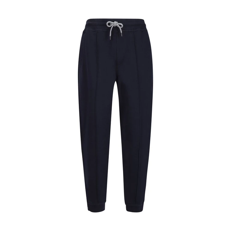 Brunello Cucinelli Blue Cotton Joggers (workout Pants) - Men