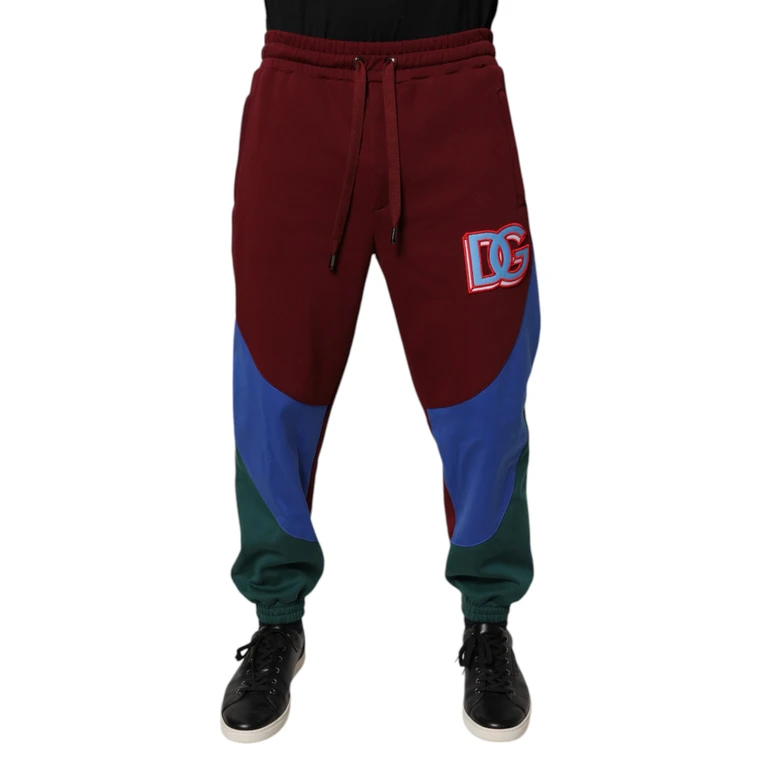 Multicolor Cotton Men Jogger Sweatpants Pants Polyester - Men