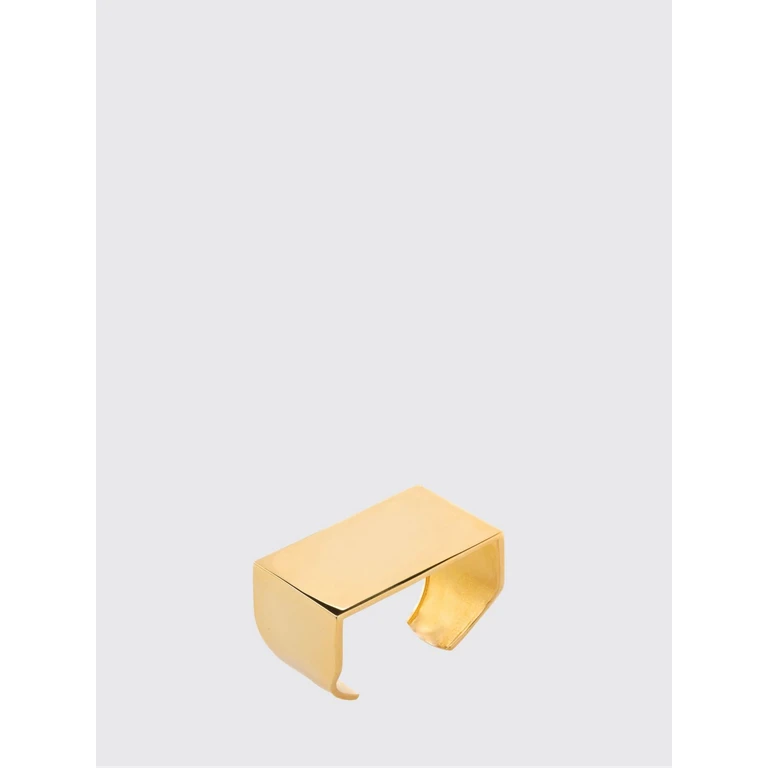 Lily Rectangular Design Brass Cuff Bangle (FT26BR11GOLDGOLD)