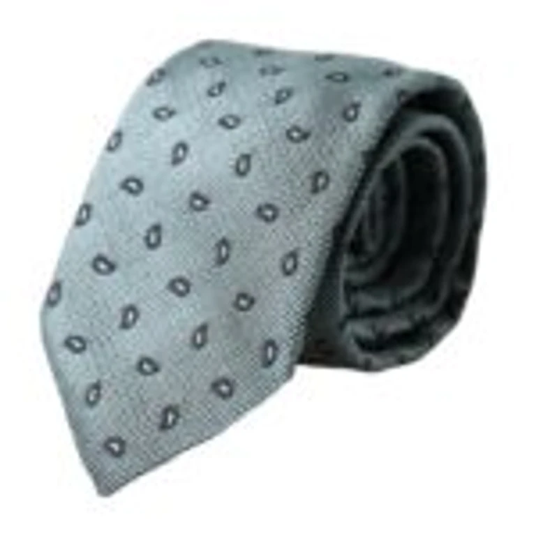 Dolce & Gabbana Green Silk Patterned Adjustable Men Tie - Men