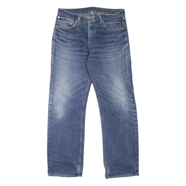 LEVI'S 751 Mens Jeans Blue Regular Straight Stone Wash W33 L32