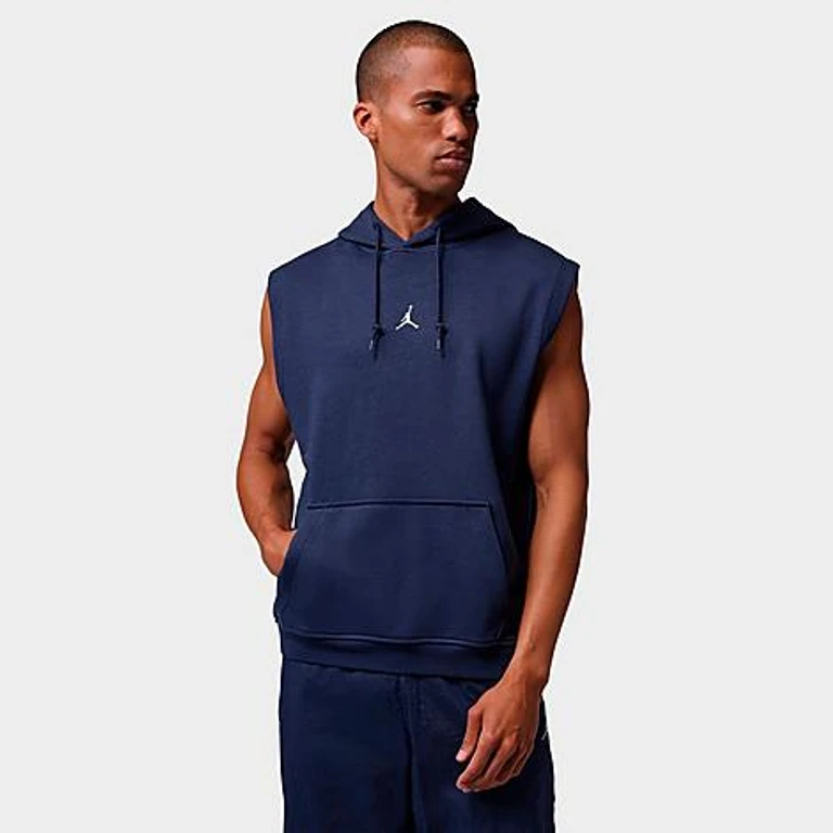 Jordan Men's Sport Crossover Dri-FIT Sleeveless Pullover Hoodie in Midnight Navy Size: XS