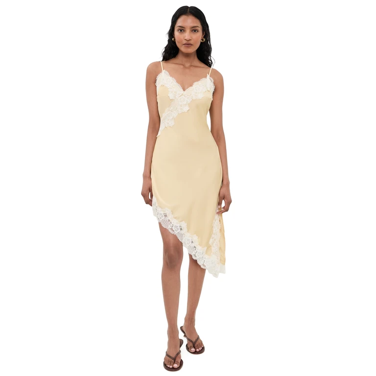 Bailey Rose Yellow Midi Dress Butter S