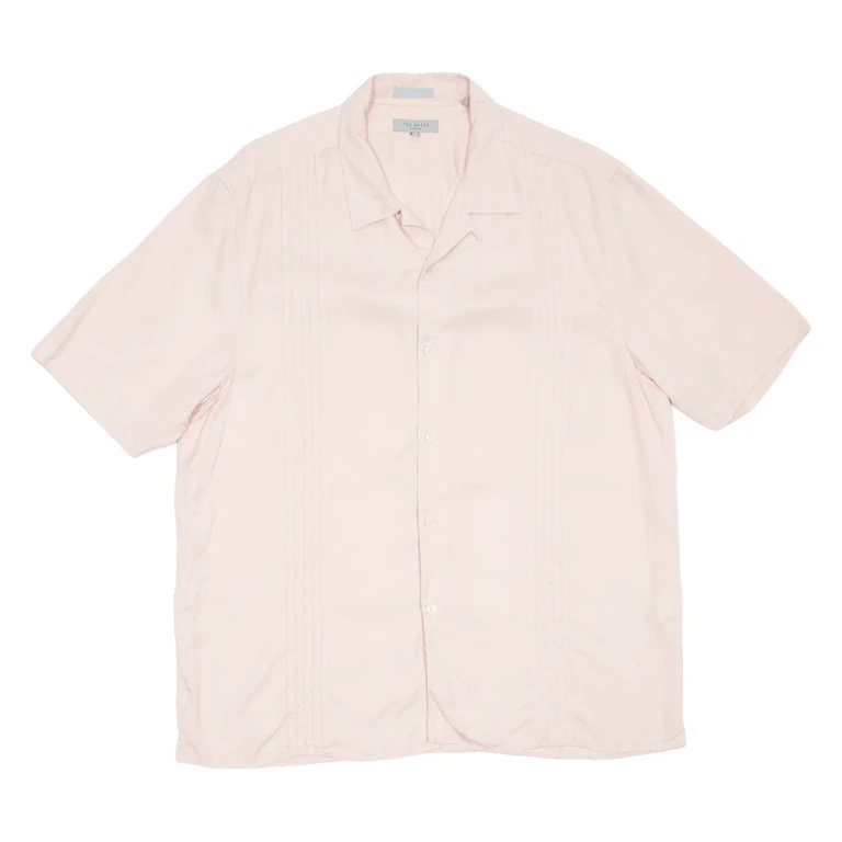 TED BAKER Mens Plain Shirt Pink L