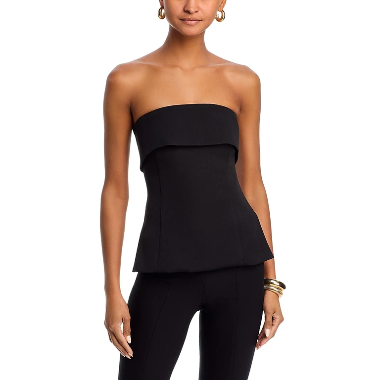 Strapless Cropped Top