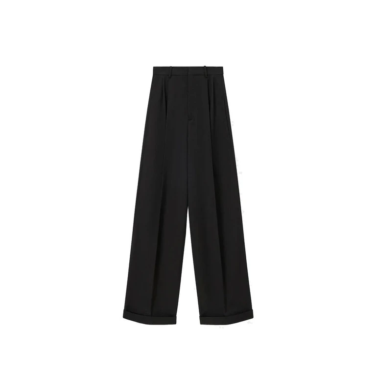 Loewe Black Cotton Casual Pants - Women