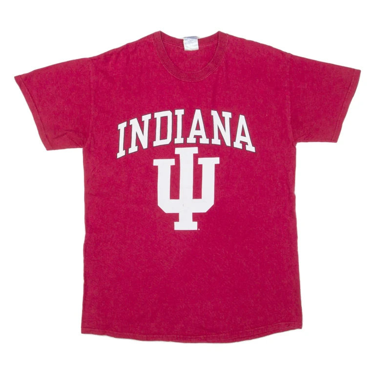 GILDAN Indiana Mens T-Shirt Red USA M