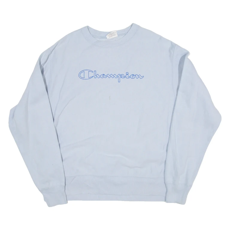 CHAMPION REVERSE WEAVE Womens Sweatshirt Blue L