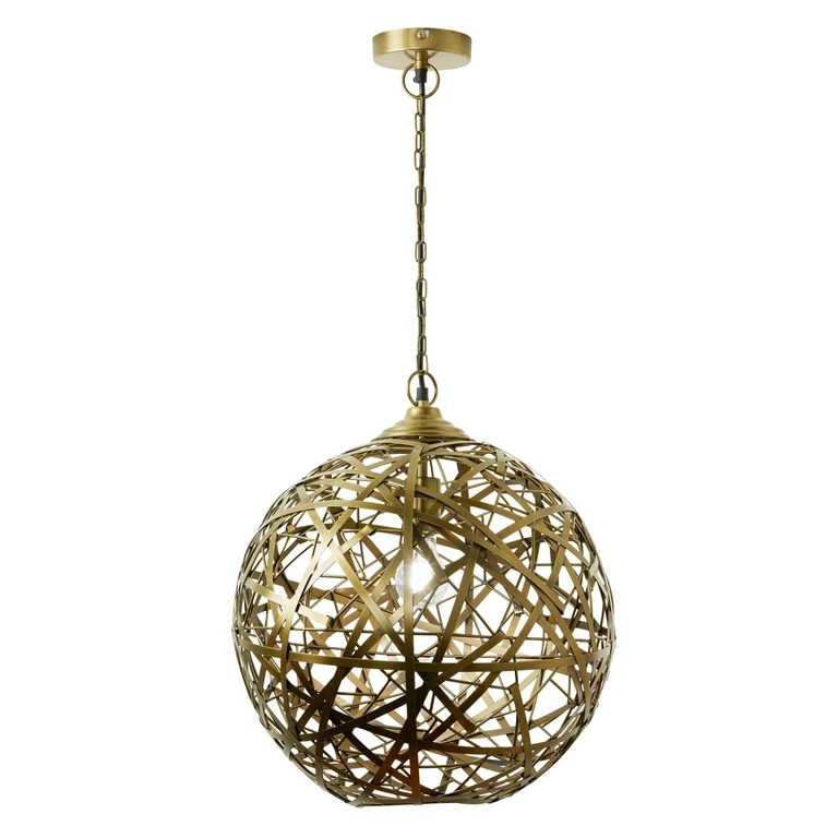 Hanging Metal Orb Pendant