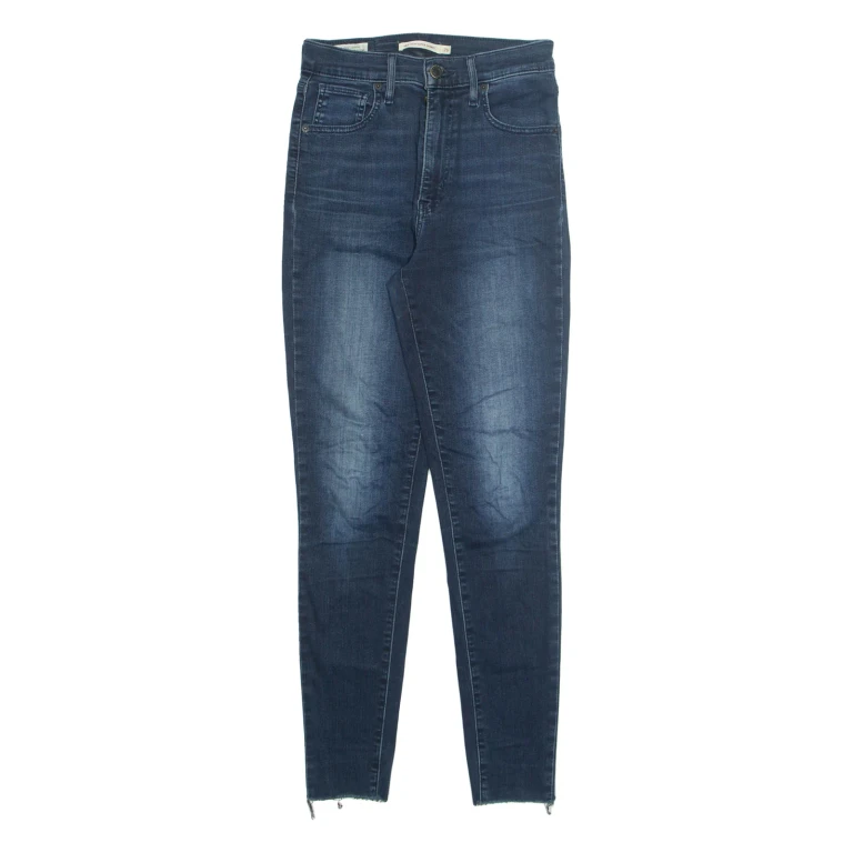 LEVI'S Womens Jeans Blue Regular Tapered Stone Wash W26 L30
