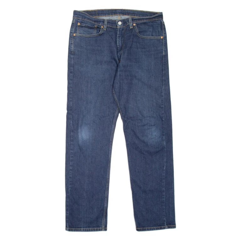 LEVI'S 505 Jeans Mens Blue Regular Straight W36 L32