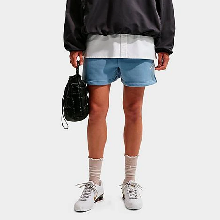 Studio Fleece Medium-Weight Mid-Rise Shorts in Work Blue/Sail